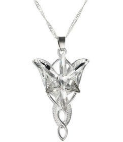 Resim Jwl Arwen Evenstar Akşam Yıldızı Kolye Yüzüklerin Efendisi Kolye Kolye Kutusunda Gümüş Kaplama Kadın 