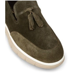 Resim Deery Erkek Hakiki Süet Yeşil Püsküllü Loafer - 02048mysle01 