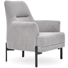 Resim Enza Home Terra Berjer, Keten Dokulu - Orta Gri 