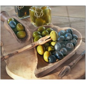 Resim Ne Verelim Size Cam Ocak Arkası Koruyucu | Zeytin Model 