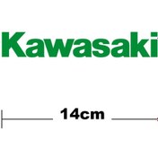 Resim Dark Wind Kawasaki Logo Yazı Sticker Etiket Tek Renk 