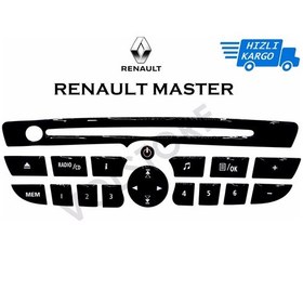 Resim Renault Master Teyp Tuş Takımı Pianoblack 