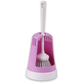 Resim Flora Klasik Tuvalet Fırçası F026 Soft Pembe 
