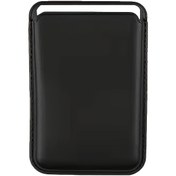 Resim 1 adet iPhone 12/13/14/15/16 Pro Max Plus Mini için Premium Suni Deri Manyetik Cüzdan Kılıf, Kart Tutucu Yuvası Aksesuarı, Pilsiz - Yapışkanlı Kart Tutucu Kabuk 