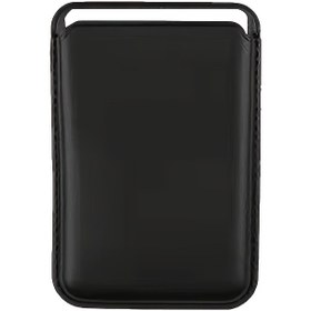 Resim 1 adet iPhone 12/13/14/15/16 Pro Max Plus Mini için Premium Suni Deri Manyetik Cüzdan Kılıf, Kart Tutucu Yuvası Aksesuarı, Pilsiz - Yapışkanlı Kart Tutucu Kabuk 