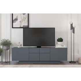 Resim MOBİLYA GEZEGENİ Elanor Tv Ünitesi 160 Cm Antrasit 
