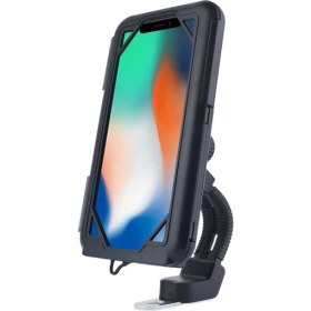 Resim Powertec Suporte Xl Model Motosiklet Bisiklet Telefon Tutucu Su Geçirmez 5.5-7.0 Inç Arası Ayna Bağlantı 
