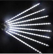 Resim Youmex Aydınlatma Işık Zinciri Dış Mekan Ağaç Dekorasyonu 50cm 8 Adet Beyaz Led Işık Takviye Tipi 