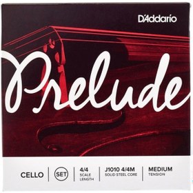 Resim D'Addario J1010 Prelude (4/4) Medium Takım Tel Çello Teli 4/4 