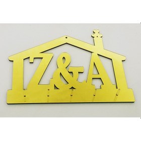 Resim Dekoratif Ev Desenli Pleksi Anahtarlık Askısı (457073834) 