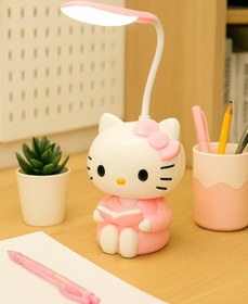 Resim nesever store Hello Kitty Şarjlı Masa Lambası Pembe 15x9 