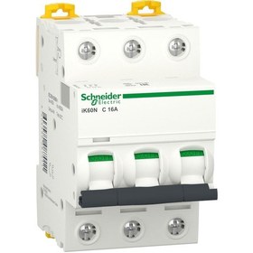 Resim Schneider Electric Acti9 İk60N A9K24316 16A Sigorta (3P, 6Ka, C Eğrisi) 