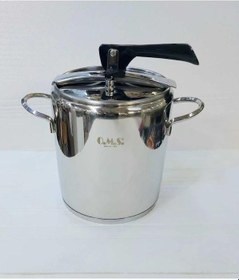 Resim Oms 5110 Silindir Klasik Düdüklü Tencere 9 Litre Silver Gri 