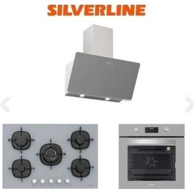 Resim Silverline 3457 SOHO 60+CS5365S01+BO6502S02 Gri Cam Ankastre Set 