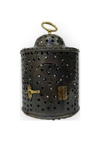 Resim Silindir Yıldız Kesimli Oksitli Bakır Fener No: 2 Bakır - Siyah 