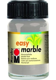 Resim Marabu Easy Marble Ebru Boyası 15Ml No 082 Silver 