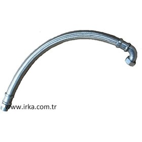 Resim Fleks Bağlantı Hortumu - 1 1 4'' - 150 Cm - Dirsekli - Paslanmaz 