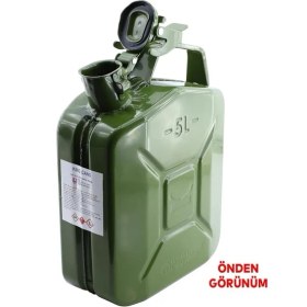 Resim King Metal Dayanıklı Benzin Akaryakıt Mazot Taşıma Doldurma Depolama Bidon Bidonu 5 Lt, BADEM10 