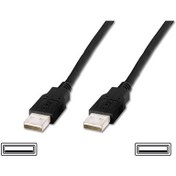 Resim USB 2.0 Bağlantı Kablosu, USB A Erkek - USB A Erkek, 1.80 metre, USB 2.0 Bağlantı Kablosu, USB A Erkek - USB A Erkek, 1.80 metre, AWG 28, USB 2.0 uyumlu, UL, siyah r...