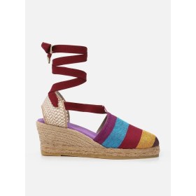 Resim Su Espadril Melody Mor Kadın Dolgu Topuklu Espadril 