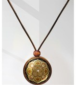 Resim Mandala Ahşap Kolye N11.29027 Kahverengi 