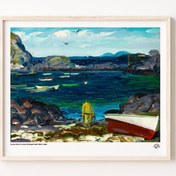 Resim Monhegan Sahili, Poster 
