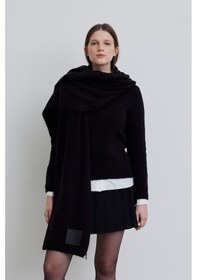 Resim Manuka Cozy Yumuşak Dokulu Atkı Siyah 