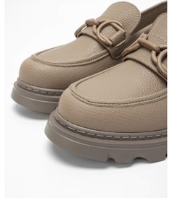 Resim Tamer Tanca Kadın Vegan Bej Loafer Ayakkabı 817 2397 Bn Ayk Sk23/24 Vızon Fltr Vizon 