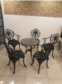 Resim Aluminyumdokumcu Döküm Bekleme Salonu Masa Sandalye 