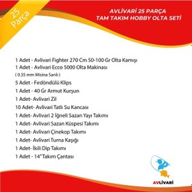 Resim Avlivari 25 Parça Fighter 270 Cm 50-100 Gr-ecco 5000 Tam Takım Tatlı Su Hobi Kıyı Olta Seti-9696 