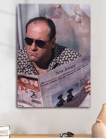 Resim Tony Soprano, The Sopranos - Metal Baskı Parlak Tablo 