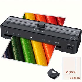 Resim CRENOVA A4 Laminator Makinesi, Dahili Kesici ve Köşe Yuvarlatıcı ile - Hızlı Isınma, 10 Laminating Pouches (A4x5+A5x5), Sıcak ve Termal Laminator A4/A5/A6 için, Ev Ofis Okul Kullanımı, 220-240V, Avrupa Fişi, Pil Gerektirmez, Laminating Machine A4, Okul Malzemeleri, Modern Tasarım, Dayanıklı Yapı, Yazıcı Makinesi, Yazıcı Kağıdı, Yazıcı Mürekkebi, Termal Laminator Mektup ve Belgeler için, Laminating Machine, Termal Kağıt Sarma, Laminator Cihazı 