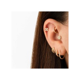 Resim Cherry By Özkonak Taşlı Çark Tragus Piercing Sarı 