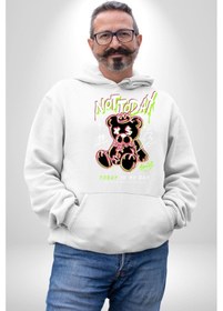 Resim Bugün Değil Kadın Erkek Beyaz Kapüşonlu Sweatshirt Hoodie Beyaz 