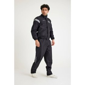 Resim Scudo Peru Siyah Alt Üst Motosiklet Yağmurluğu 