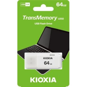 Resim Kaia Life Kıoxıa U202W 64GB USB 2.0 Transmemory Flash Disk (Beyaz) 