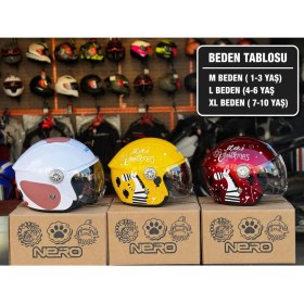 Resim Motohat Çocuk Kaskı Ece 22.06 Sertifikalı / Yarım Kask / Sadece 600GRAM Ekstra Hafif ve Konforlu 