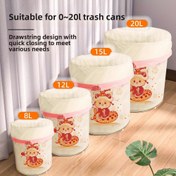 Resim 100 Paket 20L Yırtılmaz Çöp Torbaları Kalınlaştırılmış Çekme Kordonu ile - Büyük Ev Plastik Torbaları Mutfak ve Ofis Kullanımı için, Tek Kullanımlık ve Dayanıklı Tasarım, Kırmızı, Sarı, Yeşil, Mavi, Pembe, Mor, Ev için Çöp Torbaları 