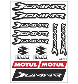 Resim Gogo Bajaj Dominar A4 Sticker Set 