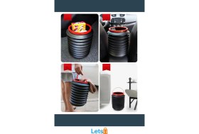 Resim Letsii Çok Amaçlı Katlanabilir Pratik Araç Içi Kova 4 Litre 