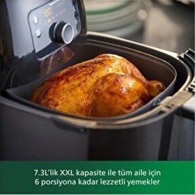 Resim Philips Xxl 7.3 L Aile Boyu Kapasite Airfyer, 1.4 kg Twin Turbostar Teknolojisi - Rapid Air Teknolojisi 