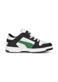 Resim Puma Rebound Lay-up Lo Bantlı Çocuk Ayakkabı 370492 18 Beyaz 