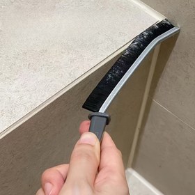 Resim Sert Tüylü Oluk Temizleme Fırçası, Mutfak, Banyo, Yatak Odası, Oturma Odası için Çok Fonksiyonlu, Güç Gerekmez, Fayans ve Pencereler için Dayanıklı Toz Alma Aracı 