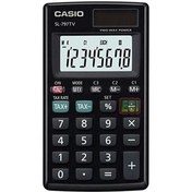 Resim Casio SL-797TV-BK 8 Hane Siyah Cep Tipi Hesap Makinesi 