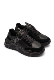 Resim Versace Erkek Yüksek Rahat Taban Süet Detaylı Siyah Sneaker 79YA3SC2ZPB30-899 