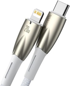 Resim Baseus Glimmer Series 20W 100 cm Type-C to Lightning Şarj Kablosu Beyaz 