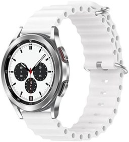 Resim Microsonic Amazfit Balance için Kordon Ocean Band Beyaz [Balance ile Uyumlu Kordon - Beyaz] 