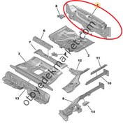 Resim Peugeot 308 (2022-2023) Arka Panel (Orijinal) 