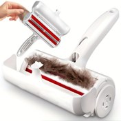 Resim Taşınabilir Çok Amaçlı Tüy Toplama Rulosu - Mobilya, Koltuk, Halı ve Yatak İçin Köpek ve Kedi Tüy Temizleme Aracı, Yeniden Kullanılabilir Lint Rulo 