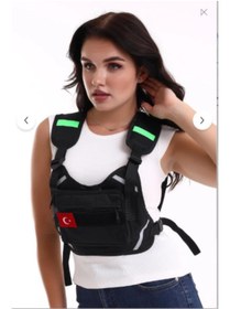 Resim BİKE SKY Bike Sky Motobros Motorcu Göğüs Çantası Reflektörlü Su Geçirmez Kan Grubu A- 